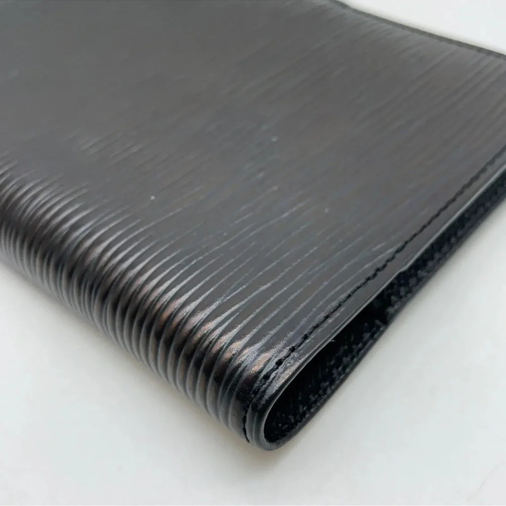 Authentic Louis Vuitton Epi Noir Agenda PM R20092 Day Palnner W/Box GUC